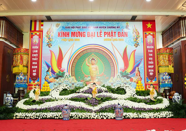 In backdrop Phật Đản giá rẻ TPHCM