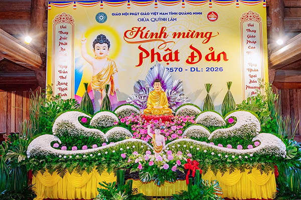 Mẫu backdrop kính mừng đại lễ Phật Đản Vesak