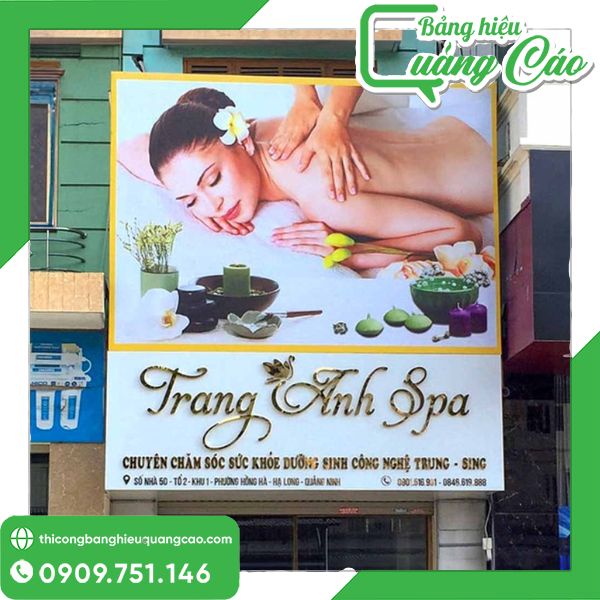 Top 10 Mẫu Biển Bạt Spa Đẹp, Thu Hút