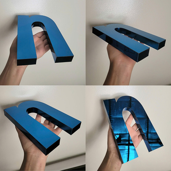 Ưu nhược điểm nổi của chữ nổi Inox xanh trong ngành quảng cáo