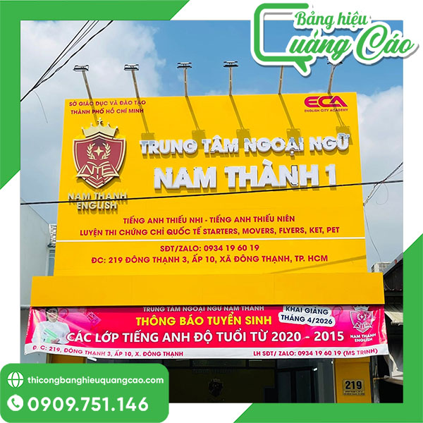 Top 30+ Mẫu Bảng Hiệu Trung Tâm Ngoại Ngữ Đẹp, Thu Hút Học Viên