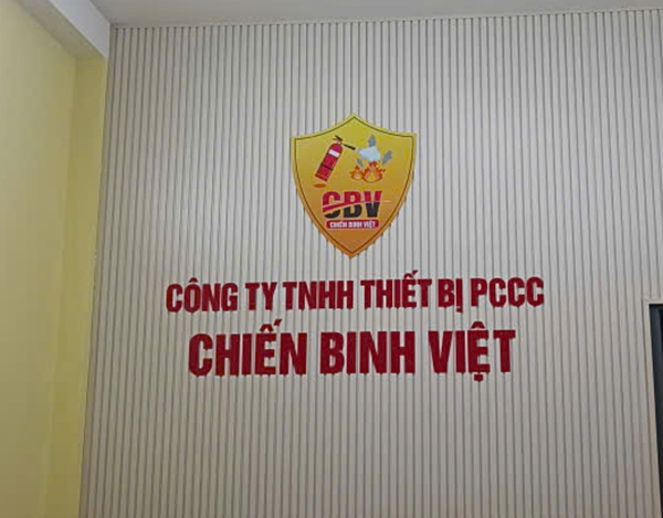 Làm logo bảng hiệu Công ty TNHH Thiết Bị PCCC Chiến Binh Việt