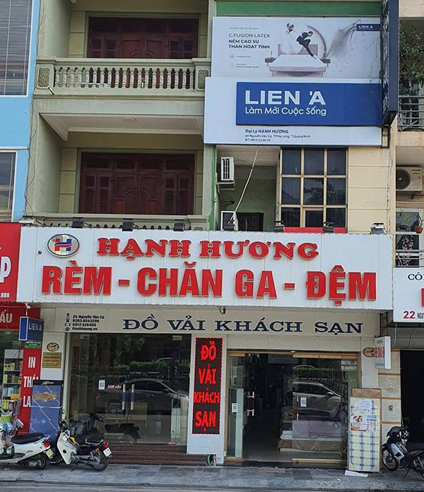 Mẫu bảng hiệu chăn ga gối đệm Liên Á