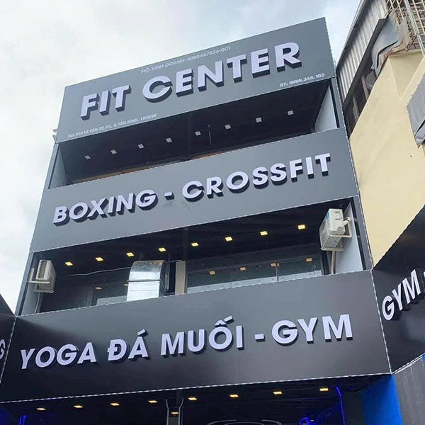 Làm bảng hiệu phòng gym - yoga - aerobic giá rẻ TPHCM