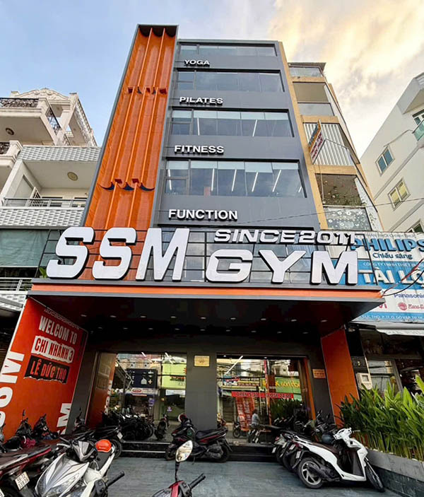 Mẫu bảng hiệu phòng gym - yoga - fitness SSM GYM