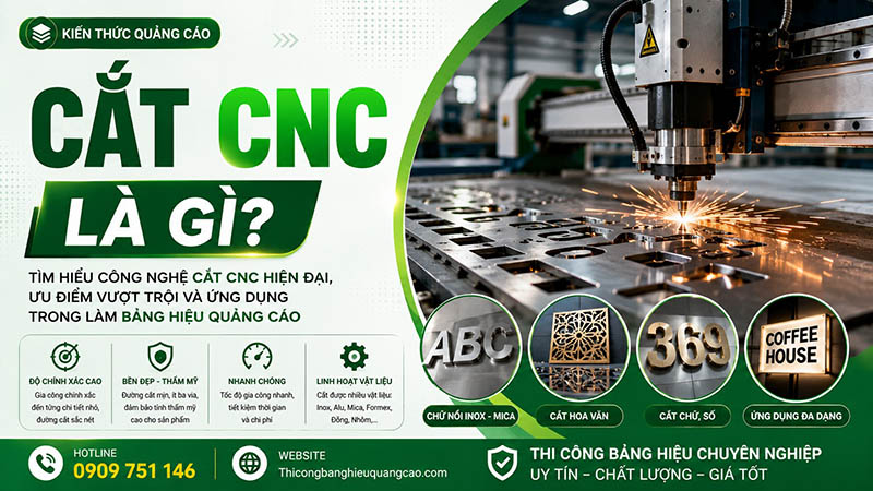 Cắt CNC Là Gì? Nguyên Lý, Phân Loại Và Ứng Dụng Chi Tiết