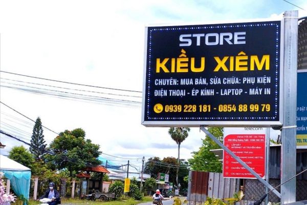 Thi công biển vẫy Alu âm bản trọn gói tại TPHCM