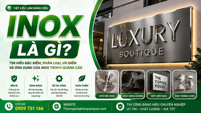 Inox Là Gì? Khám Phá Ưu – Nhược Điểm Và Ứng Dụng Trong Ngành Quảng Cáo