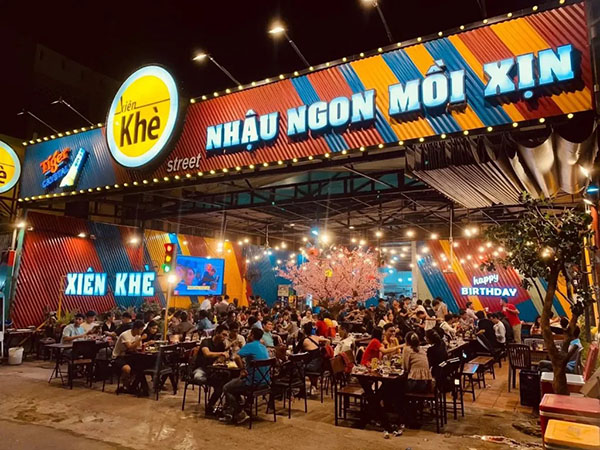 Mẫu bảng hiệu quán nhậu Xiên Khè
